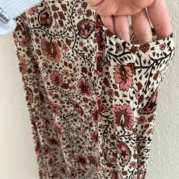 Amuse Society Adelaide Brown Floral Print Midi Dress - Picture 5 of 12